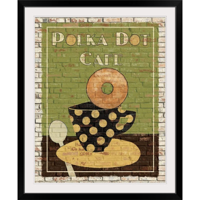 «Polka Dot Cafe», reproduction d'art par Aniel