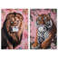 «Tropical Roll Animal Set», reproduction acrylique sur toile par Art Remedy-117194794