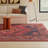 Isthia Oriental Red/Blue/Orange Area Rug-519287863