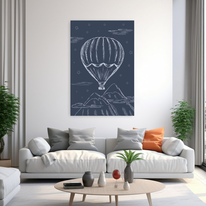 Art contemporain, art mural contemporain, Bleu, H 60 po x l 40 po