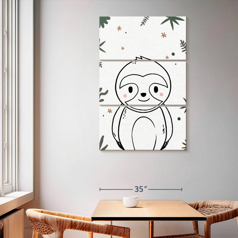 Paresseux pour chambre de bébé Ashelle, H 65 po x l 42 po