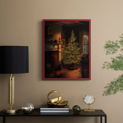 Christmas Holiday Art DC Framed Print - Solid Wood