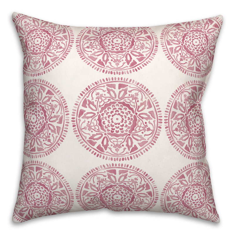 Housse et insert de coussin extérieur d'extérieur, Mauve