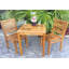 Chaise de patio teck Kasandra