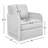 Juliette Upholstered Swivel Armchair-115989513