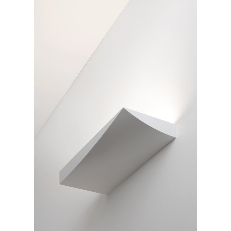 Lembo LED Flush Mounted Sconce, Matt White