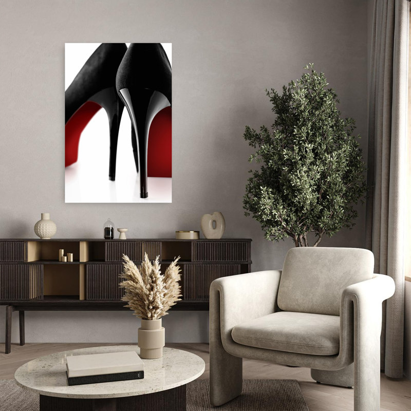 Fashion Red 1, art contemporain, H 36 po x l 24 po