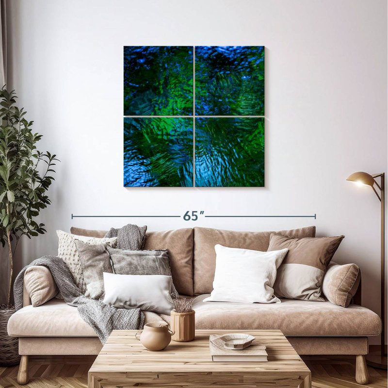 Monets Pool I, 38" H x 38" W