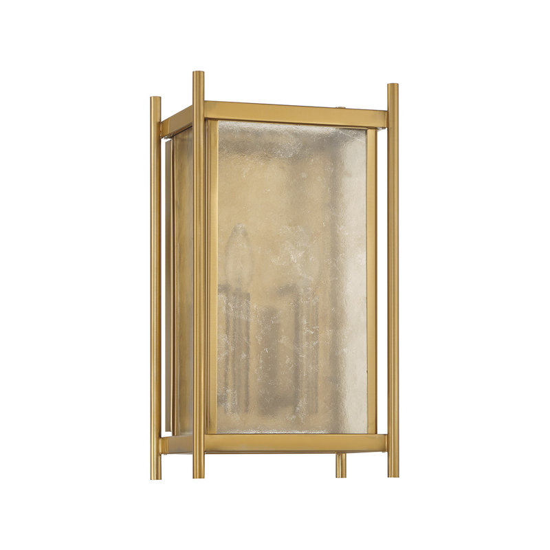 Muller 2-Light Wall Sconce in Warm Brass