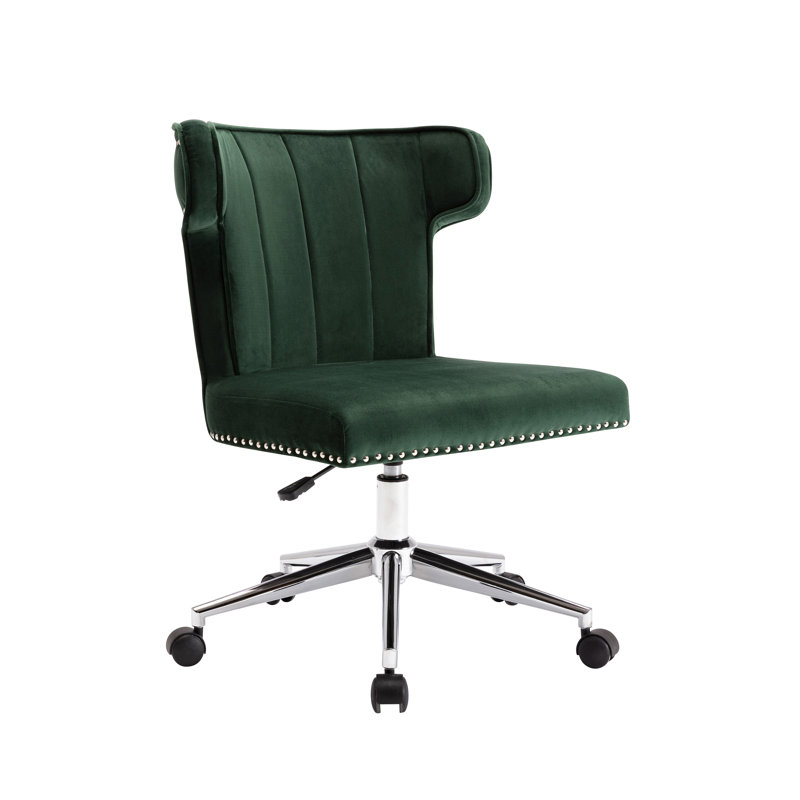 Velvet Task Chair, Green