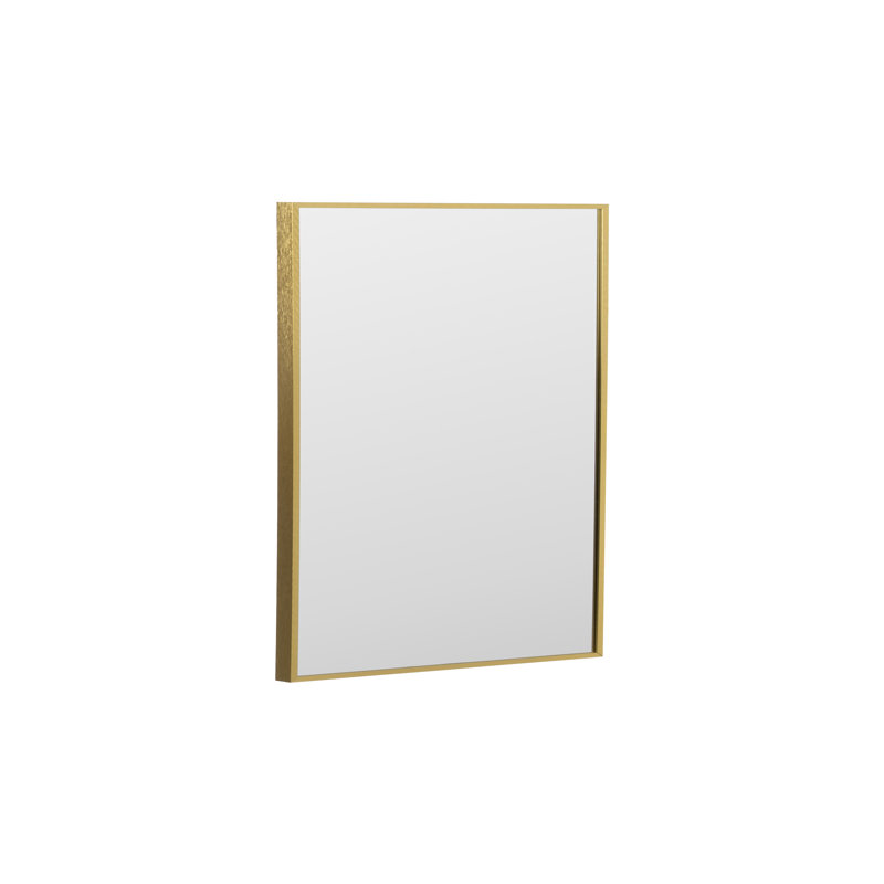 Adoraim Aluminium Rectangle Mirror, Black, 80cm x 60cm