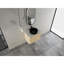 Meuble-lavabo mural moderne avec lavabo en céramique, taille compacte
