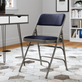 Oliverson Curved Triple Braced & Double Hinged Fabric Metal Folding Chair