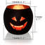 Ensemble de 6 décorations de table d'Halloween, bougeoirs en verre noir avec lanternes Jack O Lanterns et décorations d'Halloween