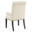 Ensemble de salle à manger 7 pièces beige et noir antique