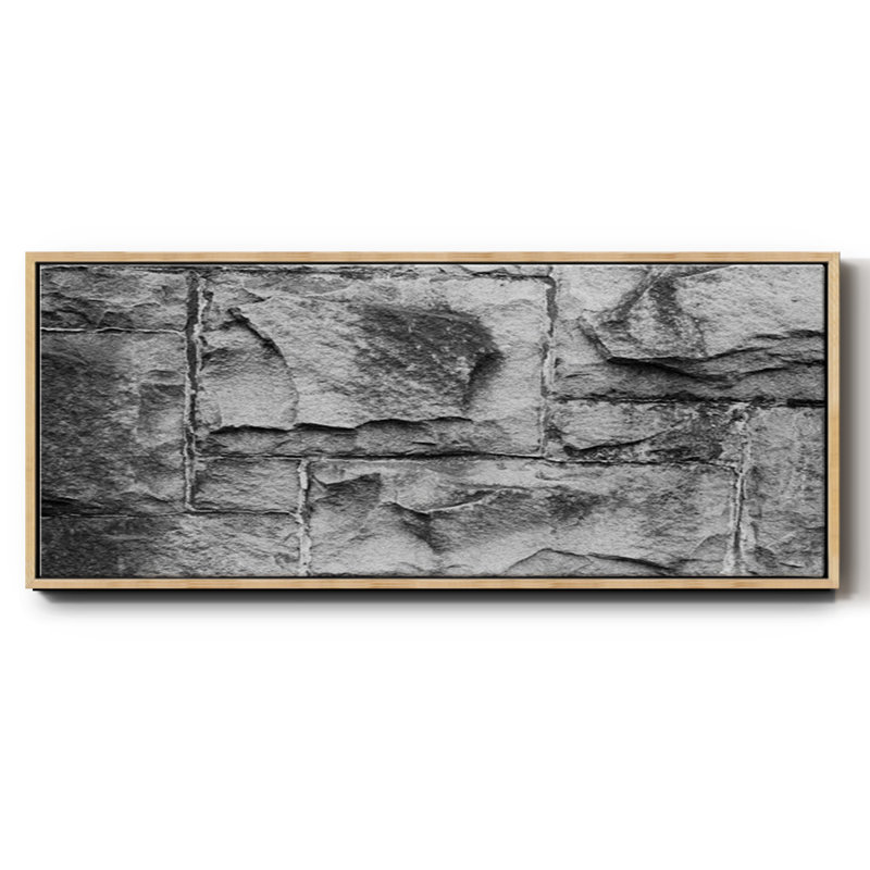 Found Textures VI- Framed Canvas, 8" H x 20" W