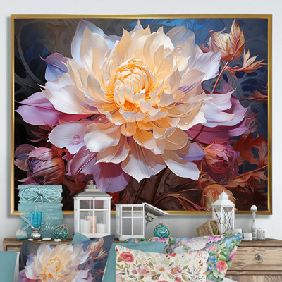 «Peony Petals Elegance II», reproduction sur toile