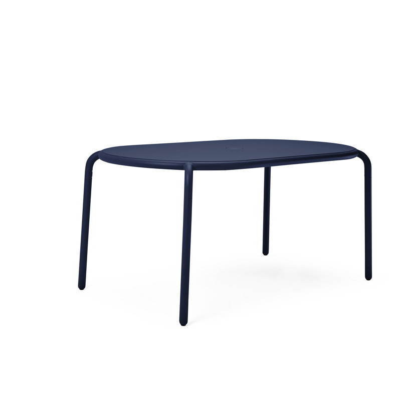 Dark Ocean Powder-Coated Aluminum Dining Table