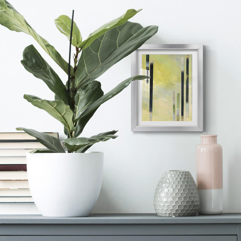 Neutral Assemblage I -Framed Print, Silver, 28.5'' H x 20.5'' W