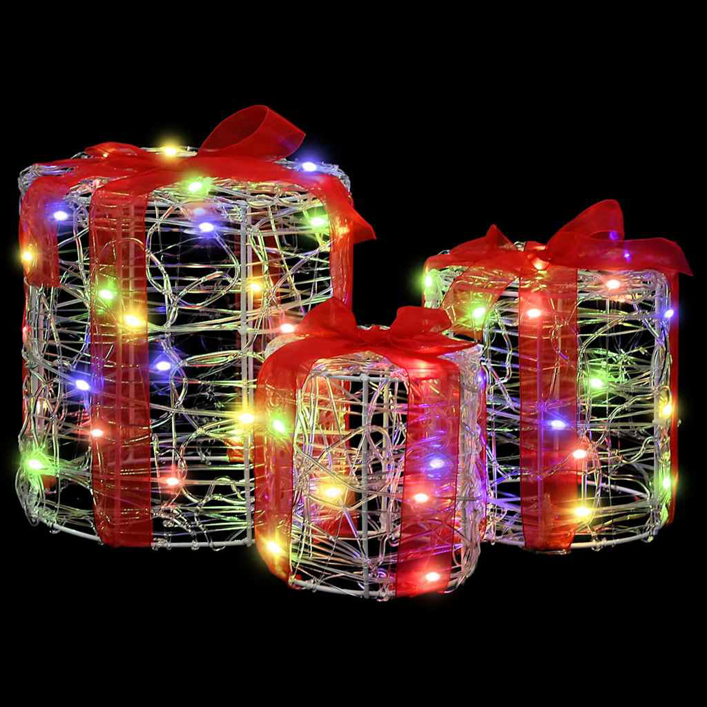 vidaXL Acrylic Gift Box Decoration - Multi - Image 2