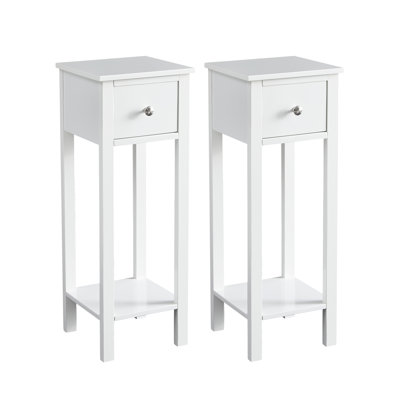 25cm W Manufactured Wood Bedside Table