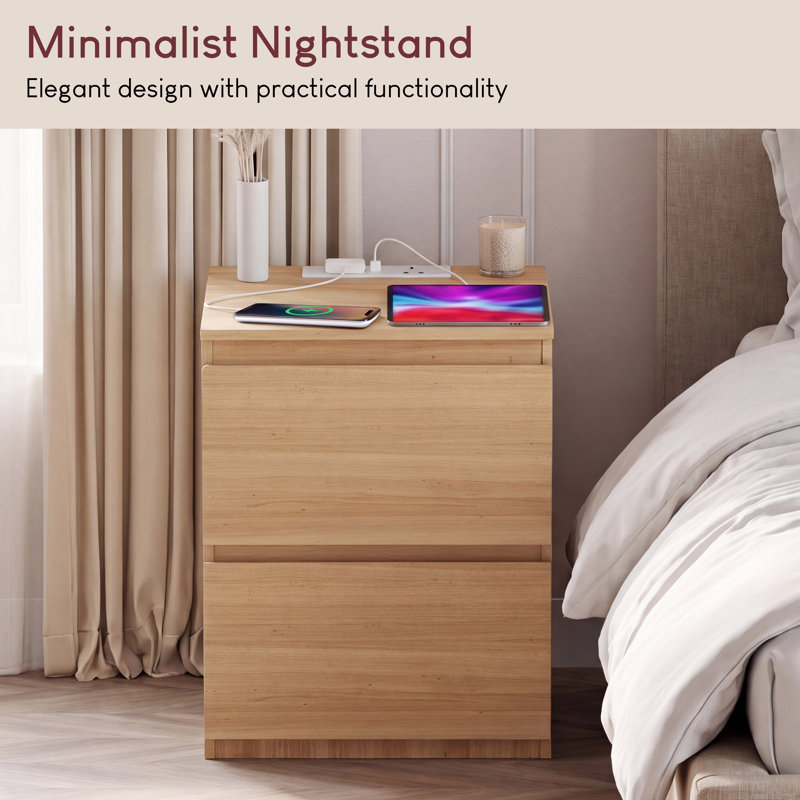 39.5 cm W Bedside Table, Pine