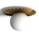 Laki Single Light Glass Flush Mount
