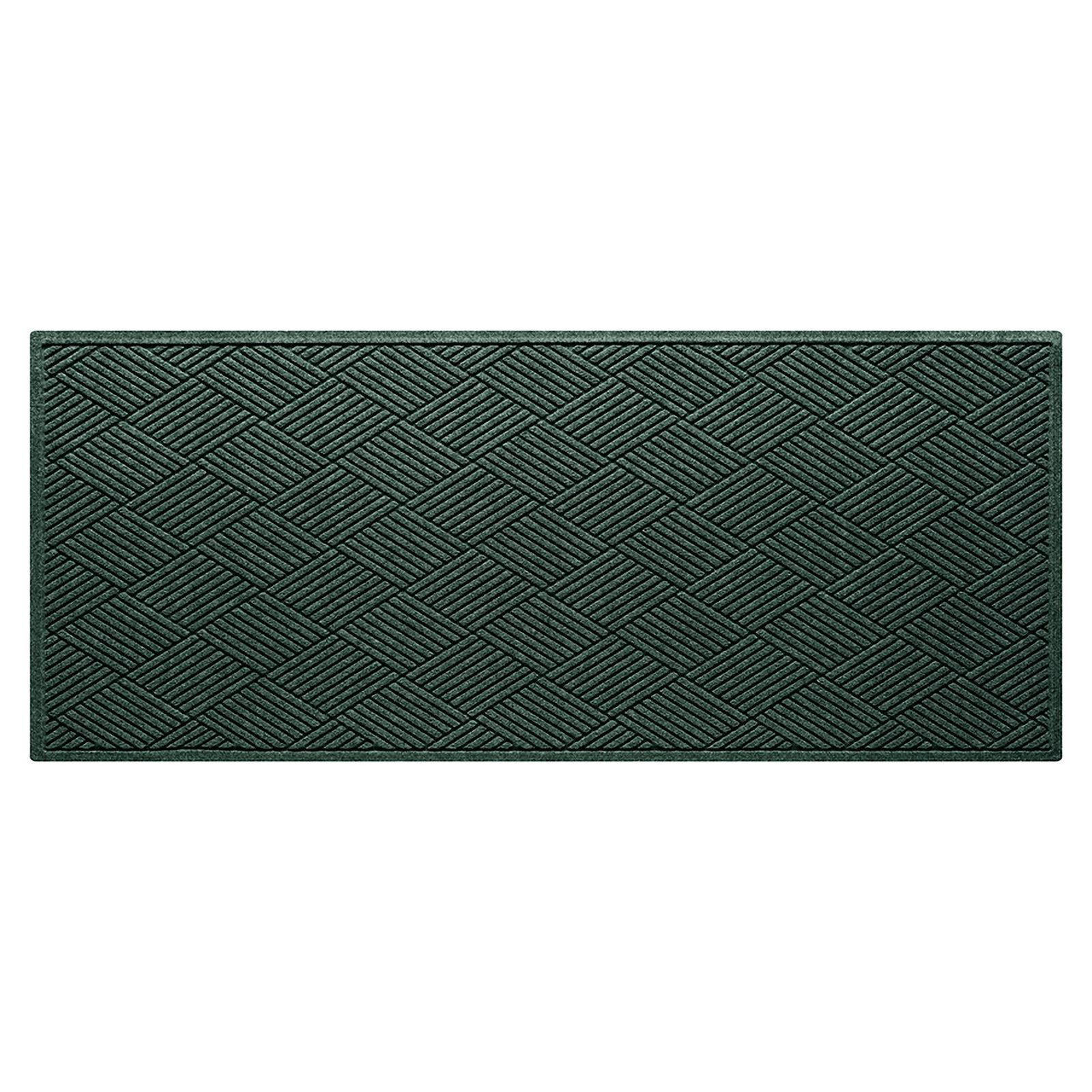 Waterhog Diamonds Indoor Outdoor Doormat, Evergreen, Runner 3' x 10'