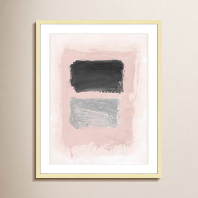 Pink, Black and Silver Shimmer I Print