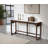 Transitional Sofa Table with Quartz Top and USB Charging Ports