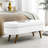 Oval Linen With Rubber Wood Legs For Home Use - White Room Decoration-1769480607