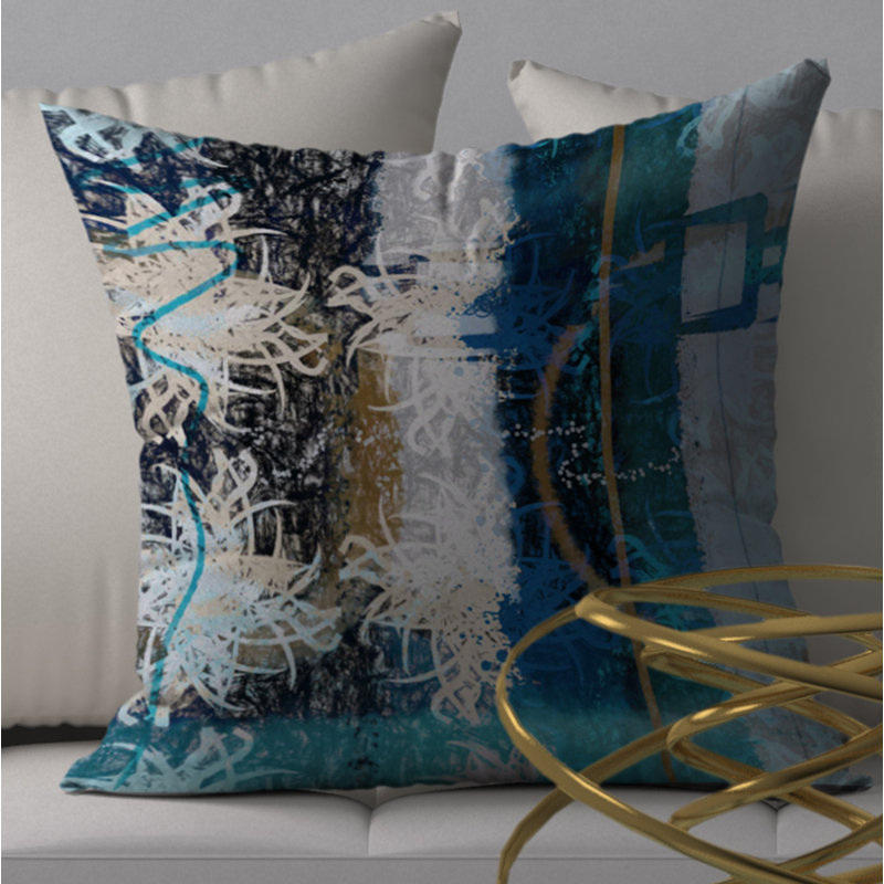 Housse de coussin carrée/insert, 18 po x 18 po
