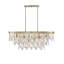 Livorno 8-Light Oval Chandelier in Noble Brass