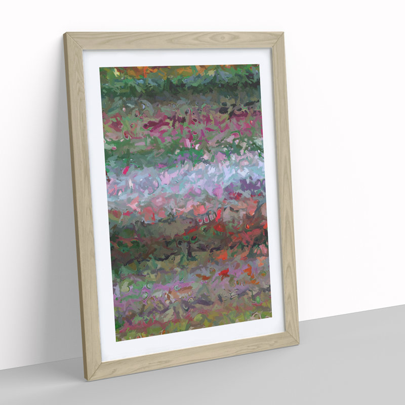 XV1022-3635X Prepare For The Forest Abstract - Print, Oak Framed, 66cm H x 48cm W, White
