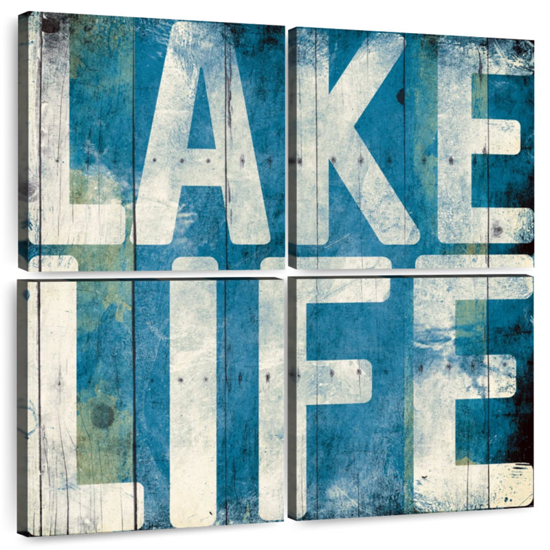 Tergel Lake Life Light Blue, 57" H x 57" W