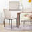 Cotton 35'' Modern Kitchen Dining Chair, Dining Room Chairs with Stable Steel Legs, Upholstered Solid Back Side Chair(Set of 4)-836666753