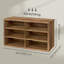 Shoe Bench, Storage Bench, 6 Compartments, Adjustable Shelves-1355577636