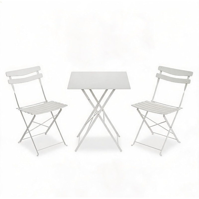 Patio Dining Set, White