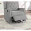 Fauteuil inclinable contemporain pivotant en polyfibre 1 pièce-486571292