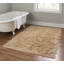 Tapis brun clair et crème à poil long tissé à la main Aalish Flokati-11843326