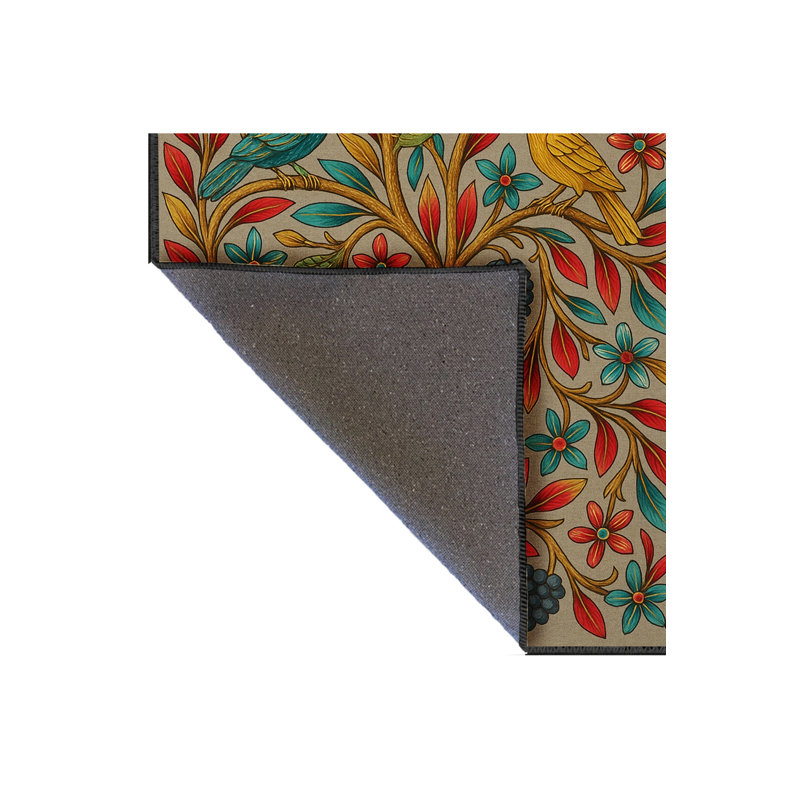 Tapis gris tissé Mosso, 4'7" x 6'7"