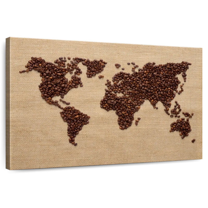 Aliaz World Of Coffee, 34" H x 51" W