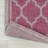 Trebol Moroccan Trellis Textured Weave Fuchsia/Light Gray Indoor/Outdoor Rug-2022070479