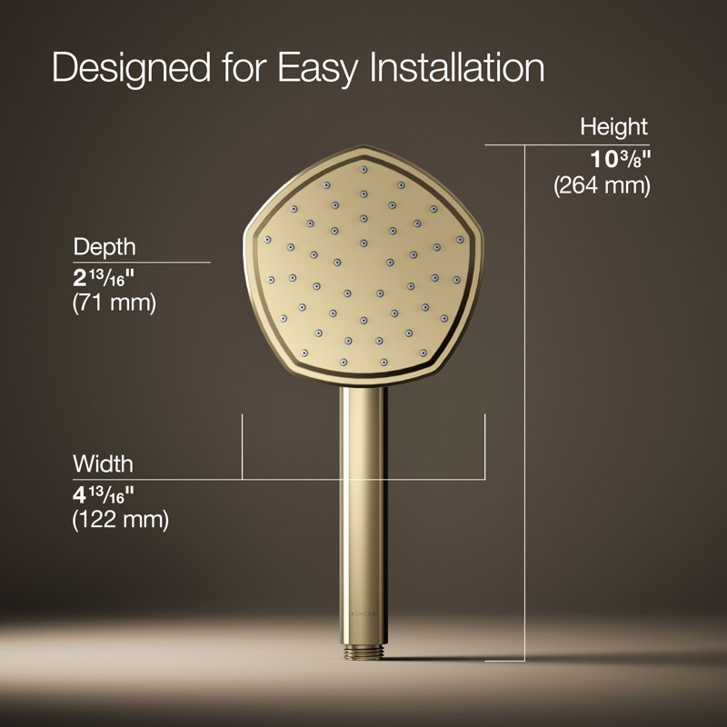 Occasion Single-Function 1.75 Gpm Handshower, Vibrant French Gold