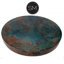 Luxurious Wrought Iron Coffee Table embellished with a 48” Round Oxidized Copper Top