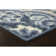 Tapis floral bleu Hertel