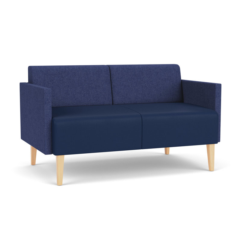 Causeuse de réception Luxe Lounge, Bois naturel, Archétype amiral \/ encre de Modène