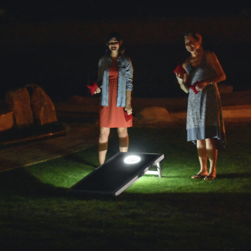 GoSports LED Light Up Cornhole Set, Regulation Size