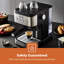 Geepas 1450W Espresso & Cappuccino Coffee Machine & 200W Coffee Grinder Combo Set
