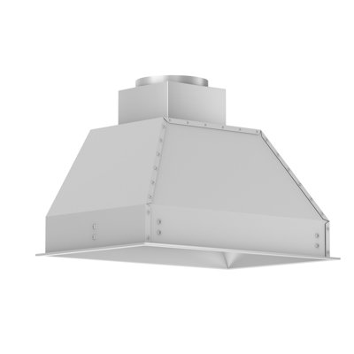 28" 700 CFM Ducted Insert Range Hood in Brushed Stainless Steel